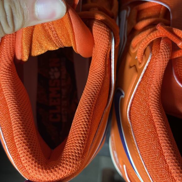 Nike Alpha Menace Pro 3 Clemson Tigers‎ Orange Football Cleats Men\'s Size 10